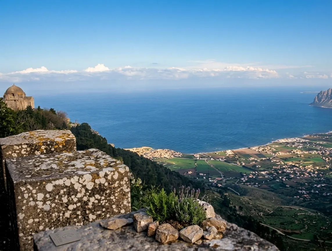 Vista costiera vicino a Custonaci